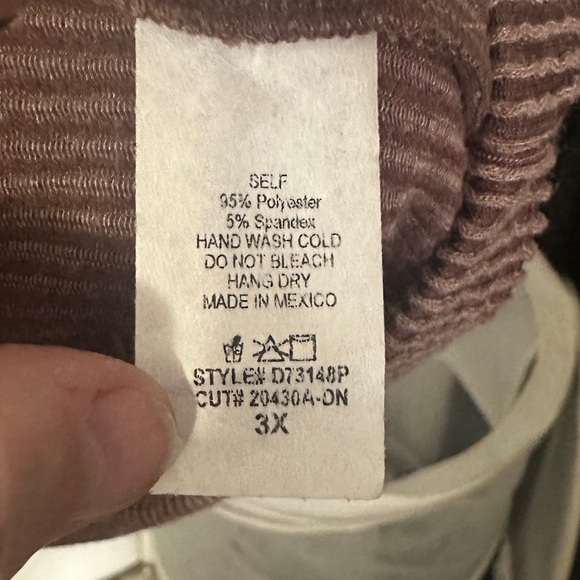 White Birch Ribbed Knee Length Sweater Dress with Peekaboo Plus Size - Picture 4 of 8